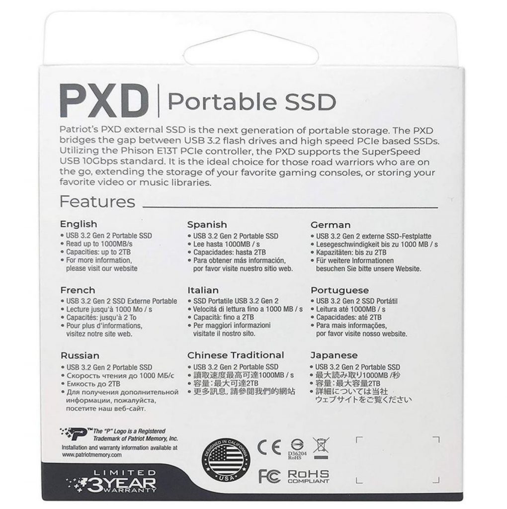 Need a speedy external SSD? Patriot has you covered with the PXD